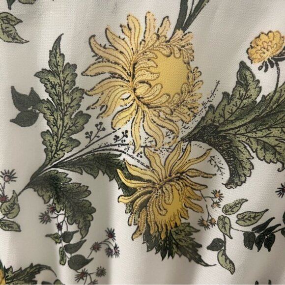 NWOT MAX STUDIO Floral Layered Dress Elastic Waist Womens Size Large - Picture 9 of 11